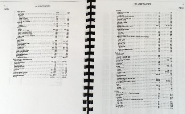 Allis Chalmers 180 Tractor Service Manual Parts Operators Owners S/N 0-8001 - Image 4