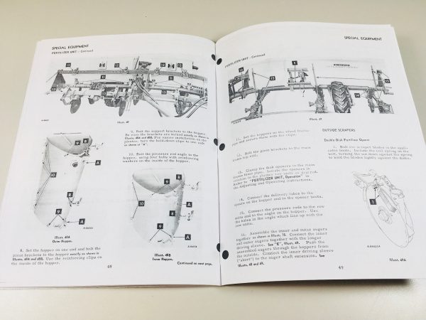 International 56 Planter 4 Row Operators Owners Manual Settings Rates Charts - Image 5
