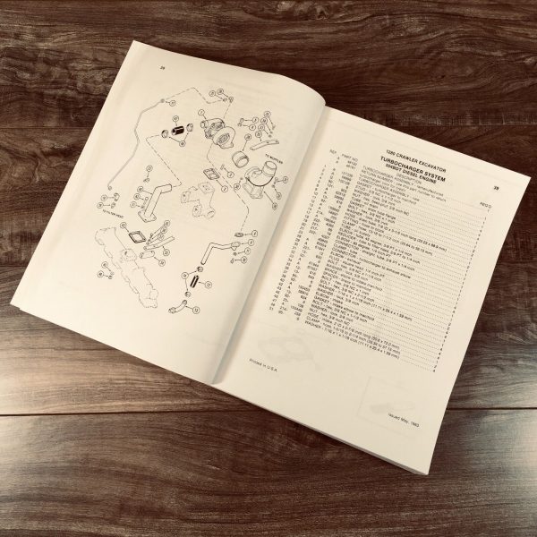 Case 1280 Excavator Parts Catalog Operators Manual Owners Assembly Book Set - Image 7