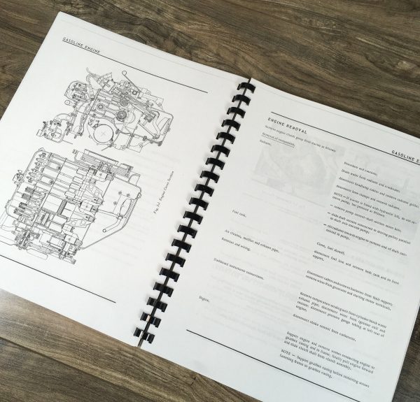 Oliver 1250 Tractor Service Repair Technical Shop Manual W/ Color Schematics - Image 3