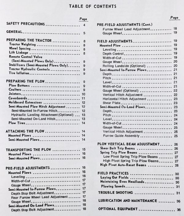 Ford 142 Plow Operators Owners Assembly Manual Set - Image 2