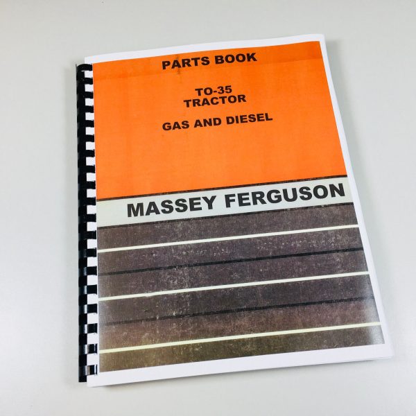 Massey Ferguson To-35 Tractor Parts Catalog Manual Book Exploded View Assembly