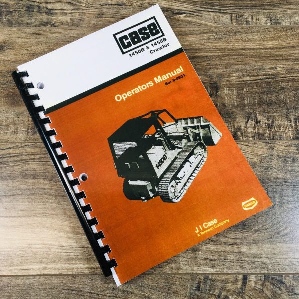 Case 1450B 1455B Crawler Parts Catalog Operators Manual Owners Set Catalog Book - Image 8