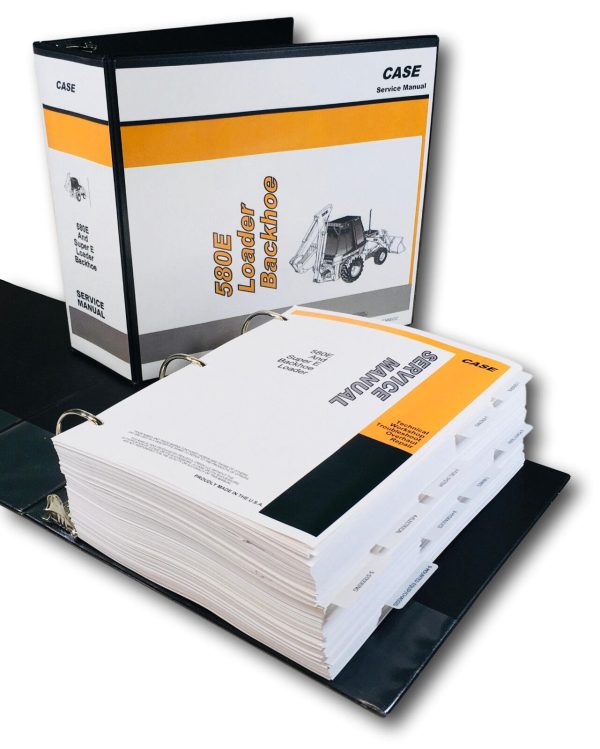 Case 580E 580Se 580 Super E Loader Backhoe Service Repair Manual Shop Book