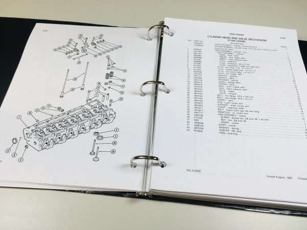 Case 1550 Crawler Dozer Technical Service Manual Parts Catalog Shop Book Set - Image 12