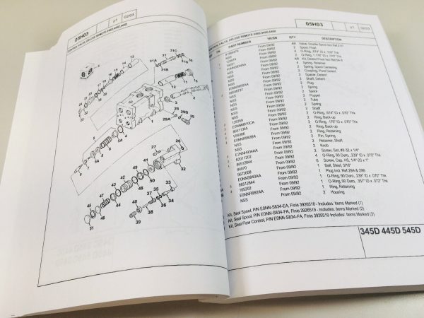 Ford 345C 445C 545C Tractor Loader Service Repair Manual Parts Catalog Shop Set - Image 12
