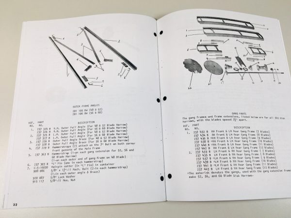 Oliver 242 292 Wheel Disk Harrows Operators Instructions Parts List Manual - Image 7