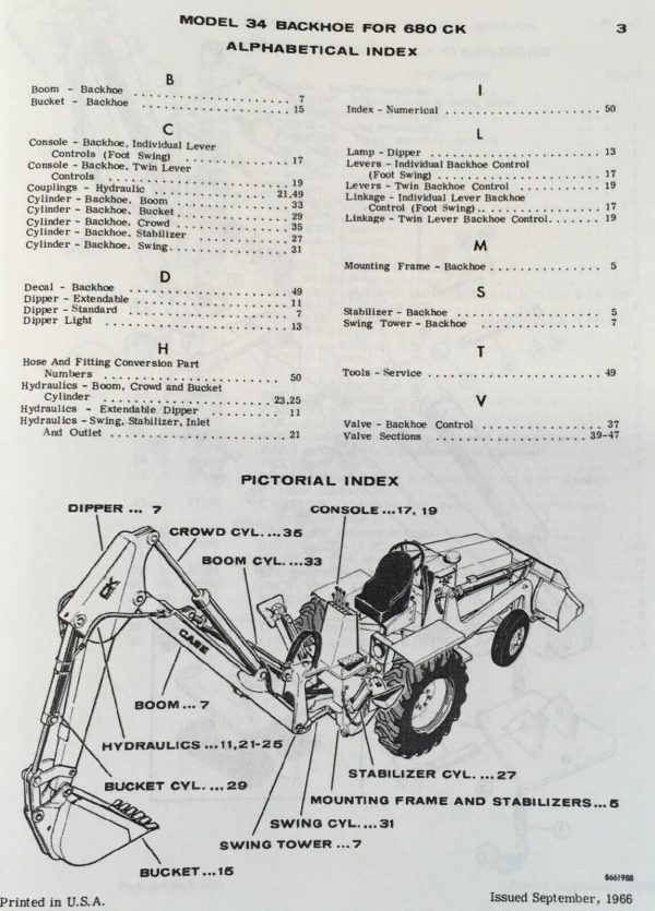 Case 680 Ck Construction King Loader 34 Backhoe Service Manual Parts Catalog Set - Image 5