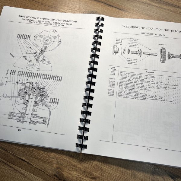 J.I. Case D Dc Do Dv Tractors Parts Manual Catalog Book S/N 4511449 And Up - Image 5