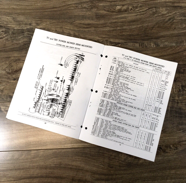 Case T7 TR7 Power Mower Semi Mounted Parts Manual Sickle Bar Catalog Assembly - Image 5