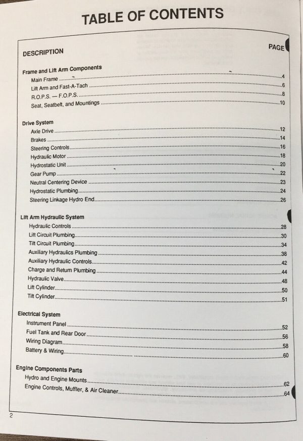 Mustang 910 Skidteer Loader Parts Operators Manual Set Catalog Owners Book - Image 3