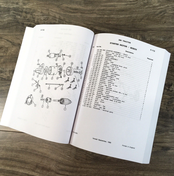 Case IH 385 Tractor Parts Manual Catalog Book Assembly Schematic SN 5001-After - Image 4