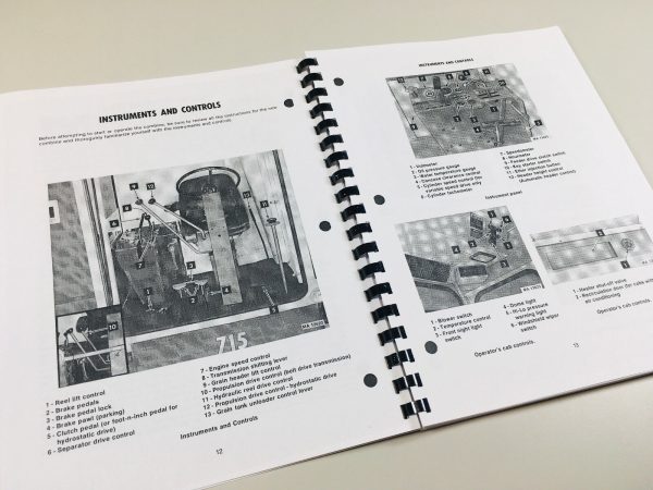 International 715 Combine Operators Owners Manual Maintenance Adjustments - Image 6