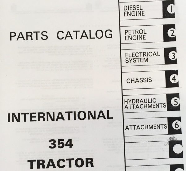 Farmall International 354 Tractor Parts Operators Manual Set Catalog Owners IH - Image 2