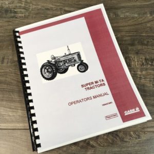 Farmall International Super M-Ta Tractor Operators Manual Owner Book Maintenance