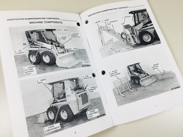 Case 1840 Uni-Loader Skid Steer Owners Operators Manual Loader Maintenance - Image 3