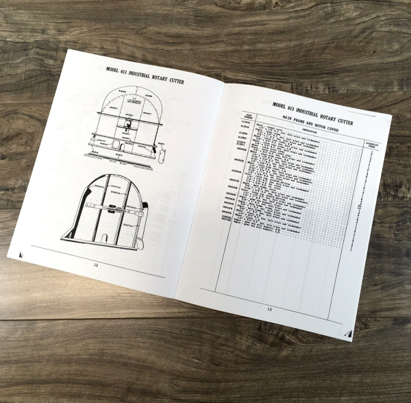 Case 613 Industrial Rotary Cutter Parts Manual Catalog Book Assembly Schematic - Image 4