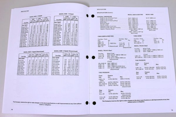 Allis Chalmers 5020 5030 Compact Tractor Owners Operators Manual Maintenance - Image 4