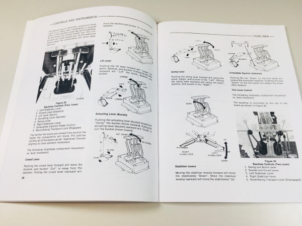 Ford 555A Tractor Loader Backhoe Operators Owners Manual Maintenance Operation - Image 5