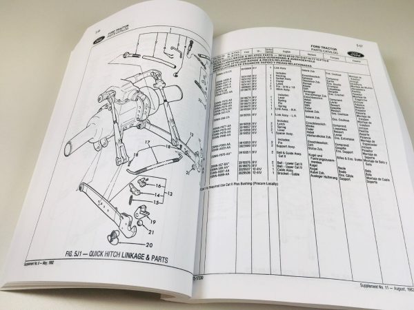 Ford 5110 5900 6410 6810 7410 Tractor Parts Manual Catalog Book Assembly - Image 6