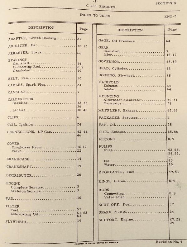 International 3600A Gas Tractor Backhoe Service Repair Parts Operators Manual - Image 4