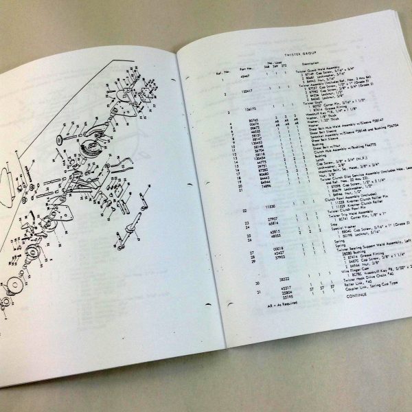 New Holland 268 269 P.T.O 272 Engine Twine Wire Tie Balers Parts Manual Catalog - Image 4