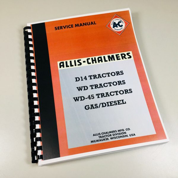 Allis Chalmers D14 D-14 Tractor Service Technical Repair Shop Manual New Print