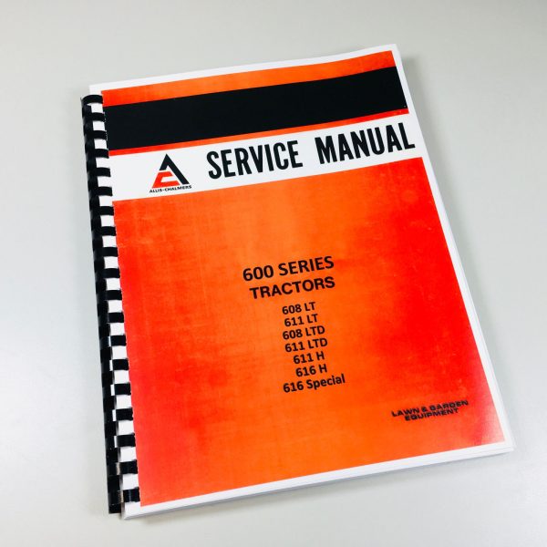 Allis Chalmers 600 Series Tractor Lawn Mower Garden Service Repair Manual