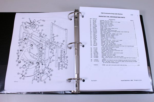 Case 780C Ck Tractor Loader Backhoe Service Parts Operators Manual Catalog Set - Image 9