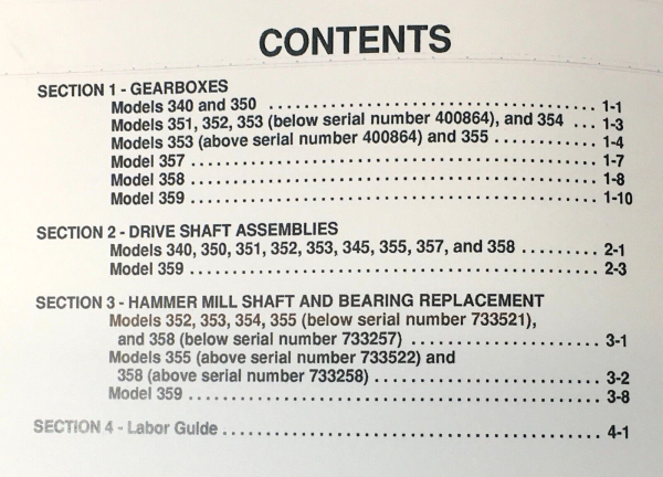 New Holland 353 Grinder Mixer Service Manual Parts Catalog Operators Repair Shop - Image 2