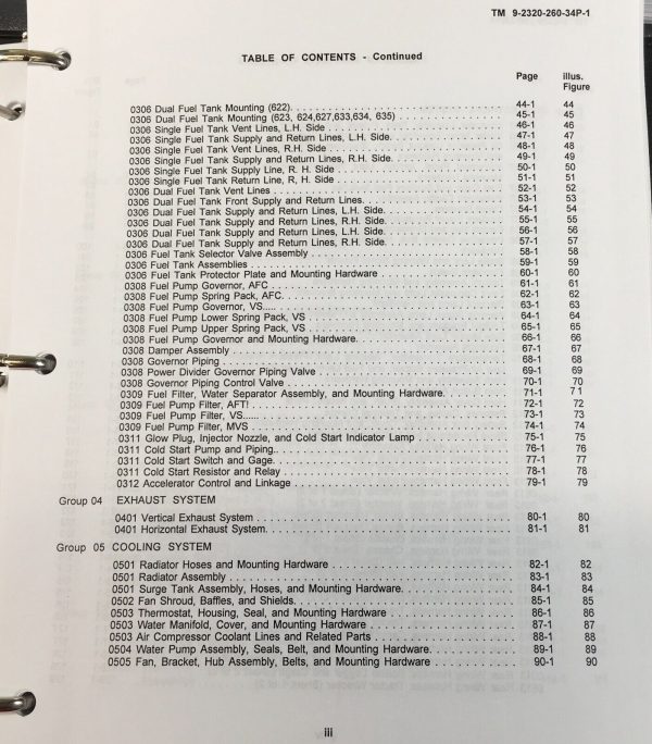 5 Ton 6x6 M818 M819 M820 M820A1 Cargo Truck Parts Manual Catalog Assembly Book - Image 3