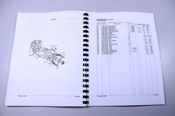 Kubota L245Dt Tractor Parts Assembly Manual Catalog Exploded Views Numbers - Image 4