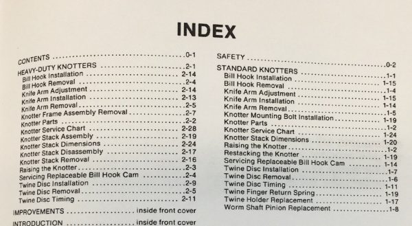 New Holland 273 276 277 275 Square Baler Knotter Service Repair Shop Manual - Image 2