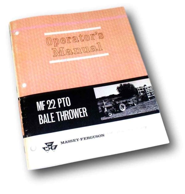 Massey Ferguson Mf 22 Pto Bale Thrower Owners Operators Manual Maintenance