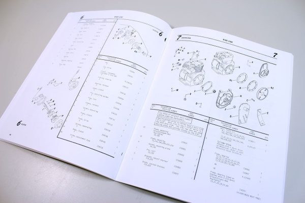 Kohler K161 L161 7Hp Engine Generator Parts Catalog Manual Exploded Views - Image 4