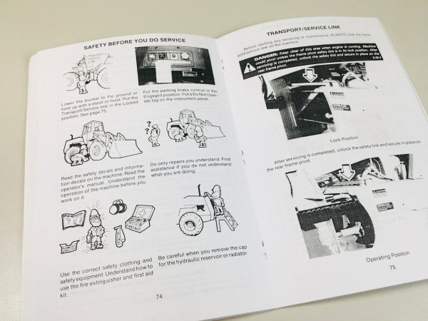 J I Case W14 Articulated Loader S/N 9119672 And After Operators Owners Manual - Image 4