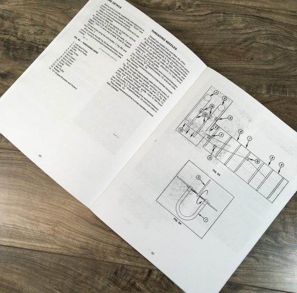 Massey Ferguson Mf 126 130 Wire Tie Balers Parts Operators Manual Service Set - Image 11