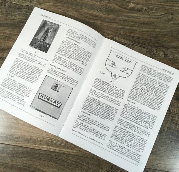 Hobart 4356 Mixer Grinder Parts Instruction Operators Manual Catalog Assembly - Image 2