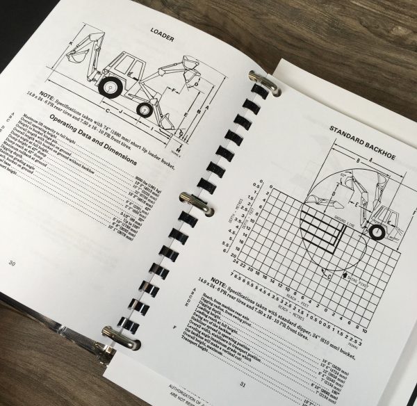 Case 480C Tractor Loader Backhoe Service Parts Operators Manual Shop Book Set - Image 12