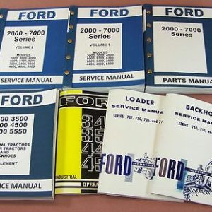 Ford 3400 3500 Loader Backhoe Tractor Service Repair Shop Operator Parts Manuals