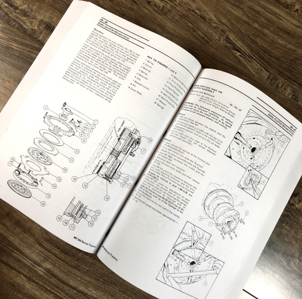 Massey Ferguson MF 200 Series MF 270 283 Tractor Service Manual Repair Workshop - Image 8