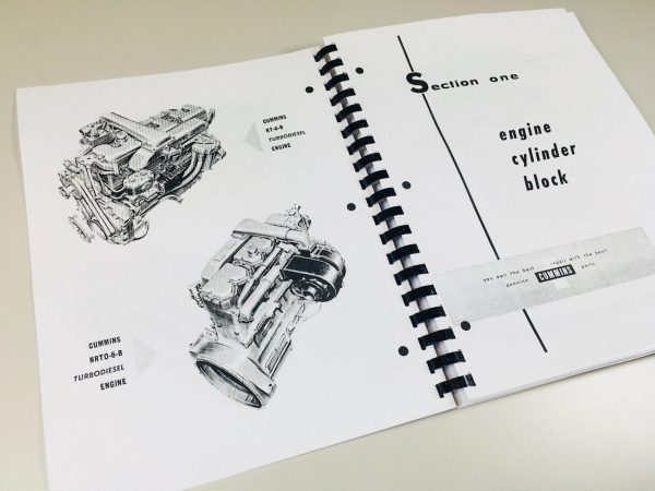 Cummins H-6-B, NH-180 HRF-6-B NHS-6-B Diesel Engines Parts Catalog Manual - Image 3