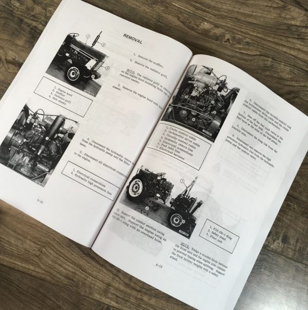 Farmall International 274 Offset & 284 Compact Tractor Service Manual Set Repair - Image 4