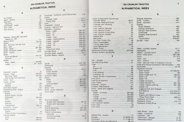 Case 350 Crawler Service Manual Parts Catalog Operators Owners Repair Shop Set - Image 4