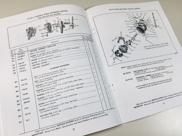 Wisconsin Acn Bkn Engine Service Repair Instruction Operators Parts Manual Book - Image 8