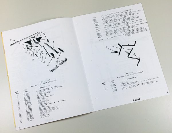 Oliver No. 4240 Series Plow Parts Manual Catalog Book Assembly Schematics - Image 3