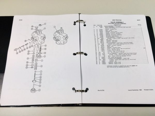 Case 2096 Tractor Parts Manual Catalog Book Assembly Schematic Exploded Views - Image 5