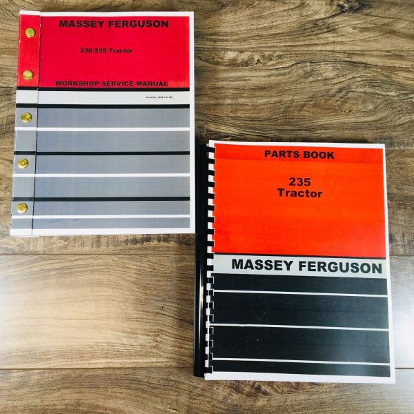 Massey Ferguson 235 Tractor Service Parts Manual Repair Shop Set Repair Book