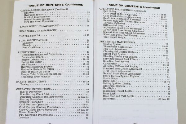 Ji Case 470 570 Tractor Owners Operators Manual Maintenance Controls - Image 2