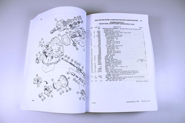 Case 580D Super D Loader Backhoe Parts Manual Catalog Assembly Exploded Views - Image 5